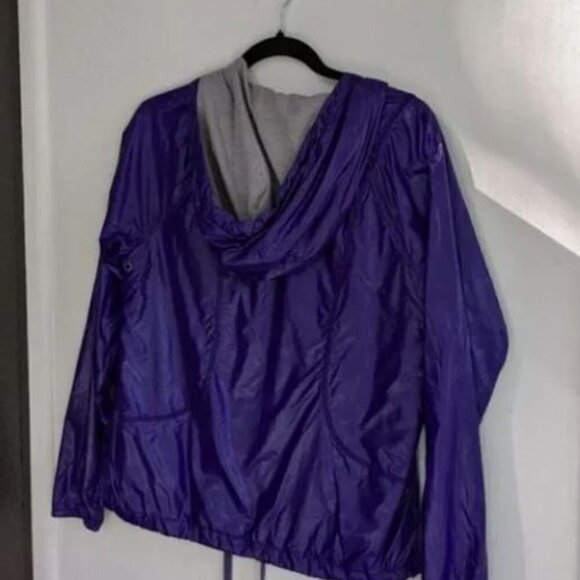 ATHLETA Purple Indio Beach Anorak Windbreaker Jacket Small - Picture 3 of 6